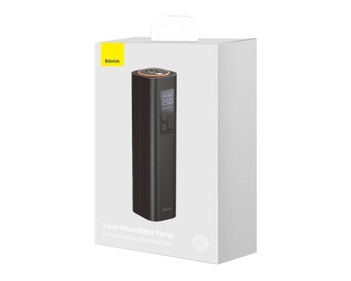 Автомобільний компресор Baseus Super Mini Inflator Pump Black (CRCQ000001)