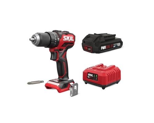 Шуруповерт Skil акумуляторний безщітковий ударний 3075 CA Compact, 2.5Ah (CD1E3075CA+BC1E3110AA)