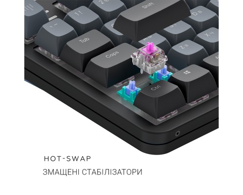 Клавіатура Dark Project ALU87 Midnight ABS RGB Mech G3MS Zircon Black (DPKB_MIDNIGHT_87_ANSI_UA)