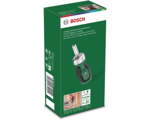 Викрутка Bosch з храповиком 6 насадок (1.600.A02.7PK)