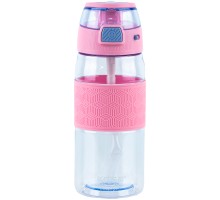Поїльник-непроливайка Kite 600 мл, блакитно-рожева (K24-1201-3)