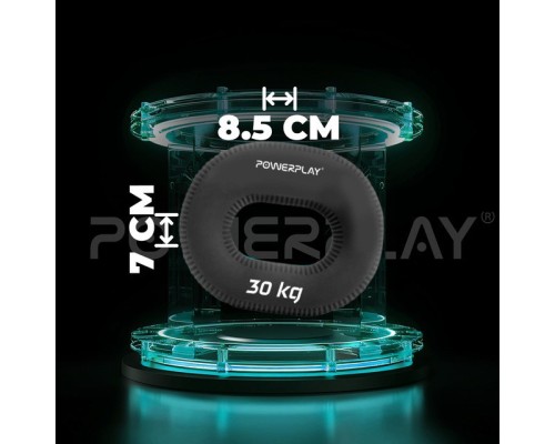Еспандер PowerPlay PP-4336 Hand Grip Hard 30 кг Чорний (PP_4336_Black_30kg)