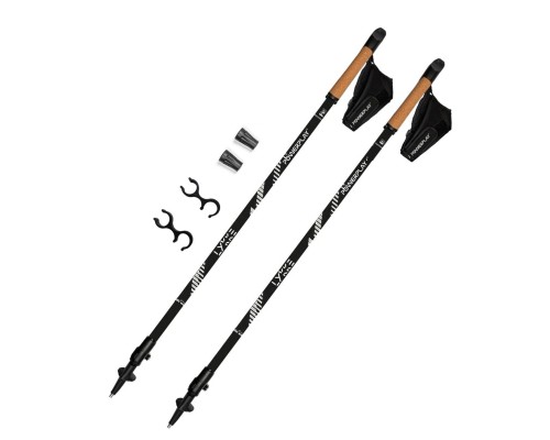 Палиці для скандинавської ходи PowerPlay 9104 Lykke Black/White 80-135 см (PP_9104_LYKKE_Bl/White)