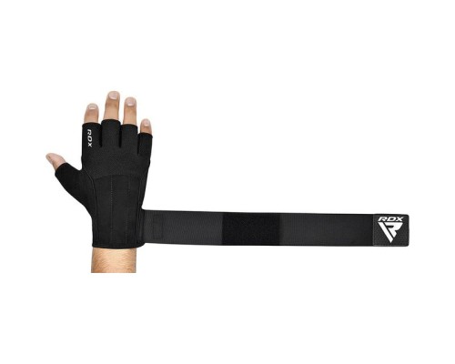 Рукавички для фітнесу RDX W3 with EVA Padding Black M (WGS-W3B-M+)
