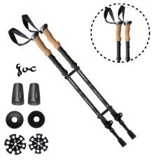 Трекінгові палиці PowerPlay 9107 Friluftsliv Black/White 80-135 см (PP_9107_FRILUFTSLIV)
