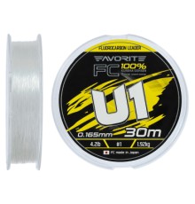 Флюорокарбон Favorite U1 FC 30m 1.0/0.165mm 4.2lb/1.92kg (1693.12.08)