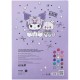 Кольоровий папір Kite А4 двосторонній Kuromi (15 аркушів/15 кольорів) (HK24-250-2)