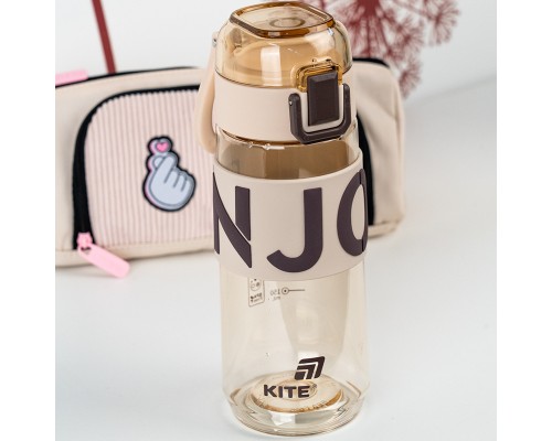 Пляшка для води Kite 550 мл коричнева (K25-1232-3)