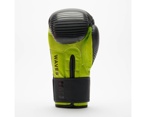 Боксерські рукавички Leone GN313 Waves Black 12 унцій (GN313_Black_12oz)