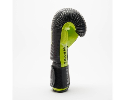 Боксерські рукавички Leone GN313 Waves Black 12 унцій (GN313_Black_12oz)