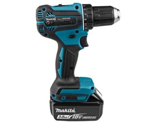 Шуруповерт Makita DDF485SFJ 18V, 3Ah, 27-50Нм 0-500/0-1900 об/хв, кейс (DDF485SFJ)