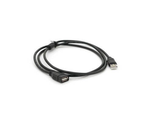 Дата кабель USB 2.0 AM/AF 1.5m ferrite black Voltronic (YT-AM/AF-1.5B)
