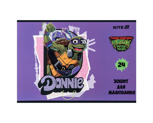 Альбом для малювання Kite Ninja Turtles, 24 аркуша (NT25-242)