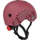 Шолом Scoot&Ride вишневий з ліхтариком 45-51см (SR-181206-WILDCAT)