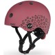 Шолом Scoot&Ride вишневий з ліхтариком 45-51см (SR-181206-WILDCAT)