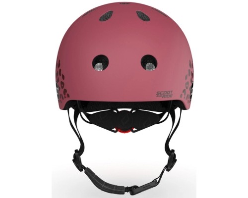Шолом Scoot&Ride вишневий з ліхтариком 45-51см (SR-181206-WILDCAT)