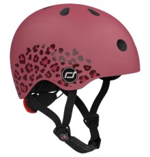 Шолом Scoot&Ride вишневий з ліхтариком 45-51см (SR-181206-WILDCAT)