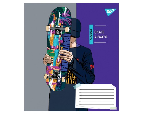Зошит Yes Skate is always А5 60 аркушів лінія (767816)
