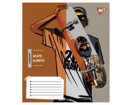 Зошит Yes Skate is always А5 60 аркушів лінія (767816)