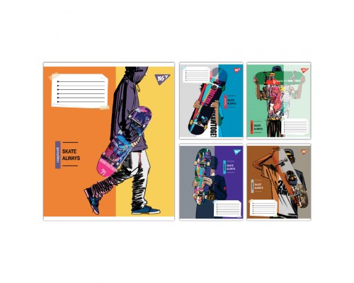 Зошит Yes Skate is always А5 60 аркушів лінія (767816)