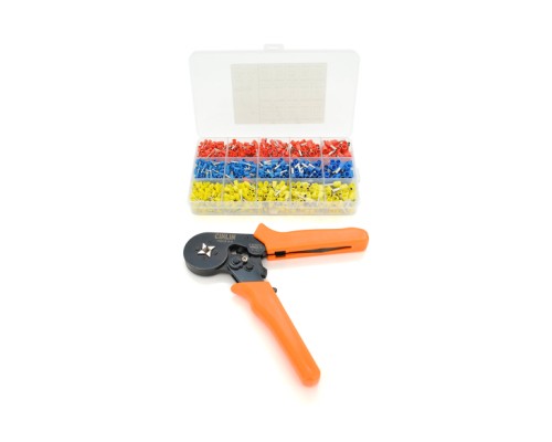 Затиск для клем CINLINELE HCS8 6-4, orange + набір кабельних наконечників (HCS8 6-4+VE1020)