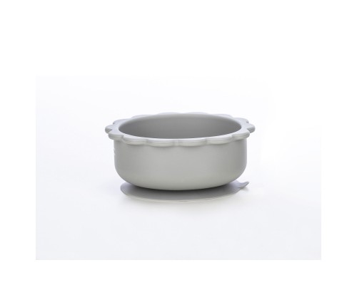 Тарілка дитяча FreeON Bear, силіконова grey (46323)