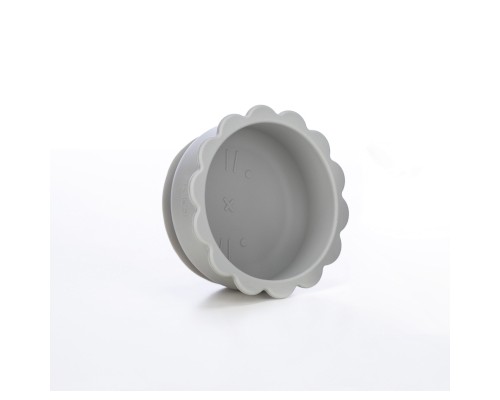 Тарілка дитяча FreeON Bear, силіконова grey (46323)