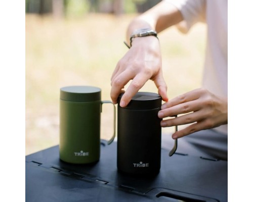 Термокружка Tribe Adventure Mug 450 мл black (T-FA-0032-black)