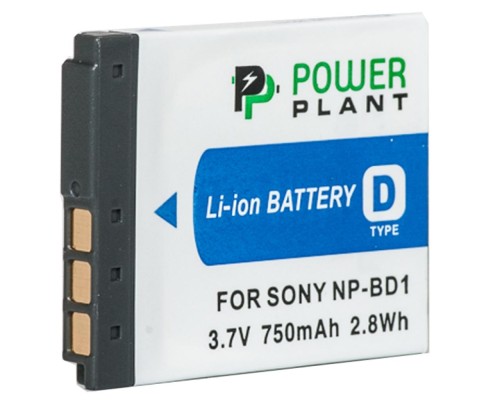 Акумулятор до фото/відео PowerPlant Sony NP-BD1, NP-FD1 (DV00DV1204) 