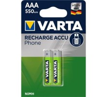 Акумулятор Varta AAA Phone ACCU 550mAh NI-MH * 2 (58397101402) 