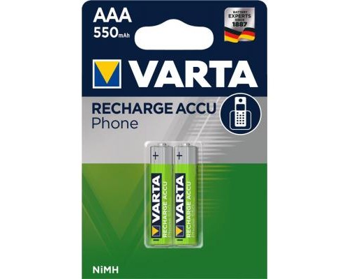 Акумулятор Varta AAA Phone ACCU 550mAh NI-MH * 2 (58397101402) 