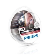 Автолампа Philips H1 VisionPlus, 2шт (12258VPS2)