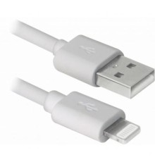 Дата кабель USB 2.0 AM to Lightning 1.0m white REAL-EL (EL123500033)
