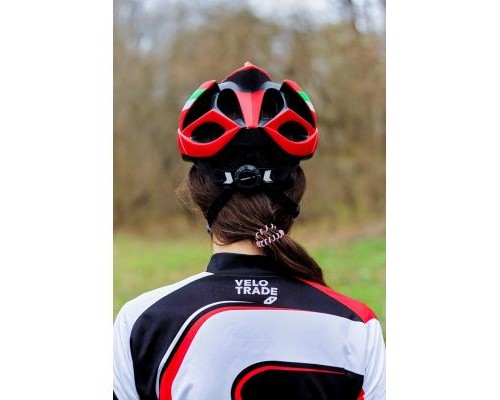 Шолом Velotrade с козырьком СIGNA WT-036 красный М (54-57см) (HEAD-012)