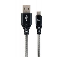 Дата кабель USB 2.0 AM to Type-C 2.0m Cablexpert (CC-USB2B-AMCM-2M-BW)