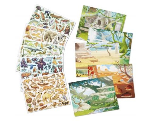 Набір для творчості Melissa&Doug Набір багаторазових наліпок Джунглі і Савана (MD30502)