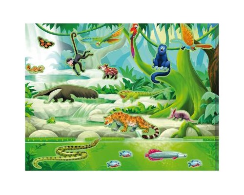 Набір для творчості Melissa&Doug Набір багаторазових наліпок Джунглі і Савана (MD30502)