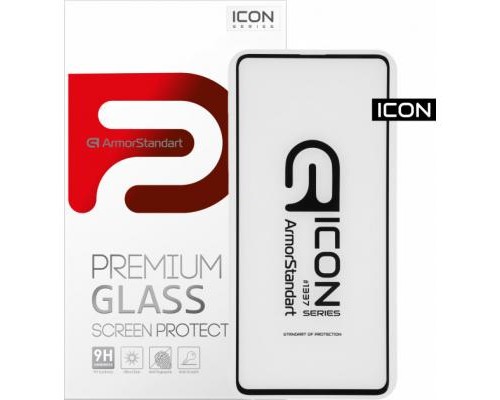 Скло захисне Armorstandart Icon Samsung A51 Black (ARM56121-GIC-BK)
