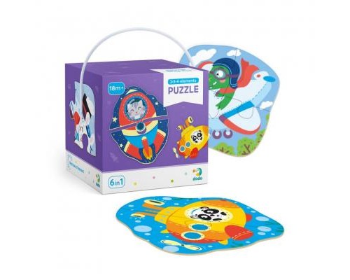 Пазл DoDo 2-3-4 елементи Транспорт (300154)