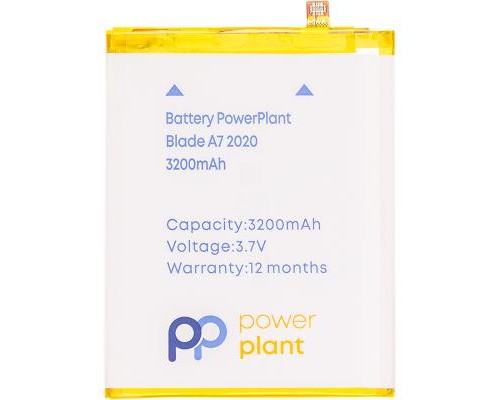 Акумуляторна батарея PowerPlant ZTE Blade A7 (2020) 3200mAh (SM130504) Акумуляторна батарея PowerPlant ZTE Blade A7 (2020) 3200mAh (SM130504)