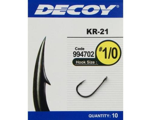 Гачок Decoy KR-21 Black Nickeled 02 (10 шт/уп) (1562.02.95)