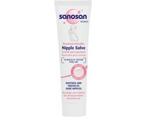 Косметика для мам Sanosan Mama Крем для сосків ланоліновий, 30 мл (4003583207237)