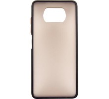 Чохол до мобільного телефона Dengos Matt POCO X3, black (DG-TPU-MATT-68)