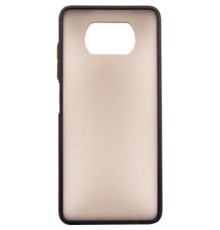 Чохол до мобільного телефона Dengos Matt POCO X3, black (DG-TPU-MATT-68)