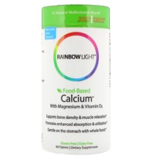Вітамін Rainbow Light Кальцій з Магнієм і вітаміном D3, Food-Based Calcium with Ma (RLT-10951)