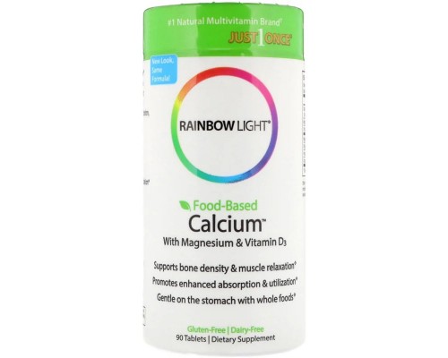 Вітамін Rainbow Light Кальцій з Магнієм і вітаміном D3, Food-Based Calcium with Ma (RLT-10951) Вітамін Rainbow Light Кальцій з Магнієм і вітаміном D3, Food-Based Calcium with Ma (RLT-10951)