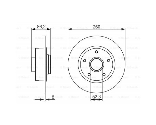 Гальмівний диск Bosch 0 986 479 684