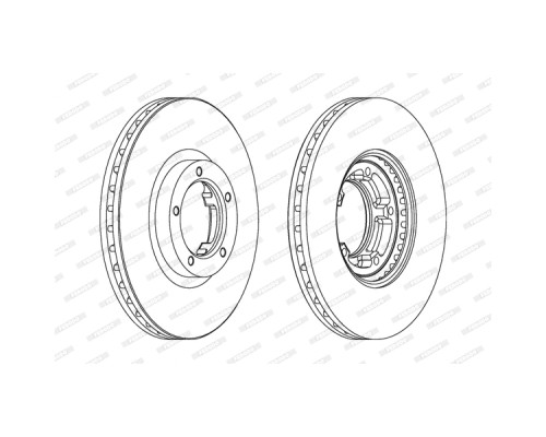 Гальмівний диск FERODO DDF848