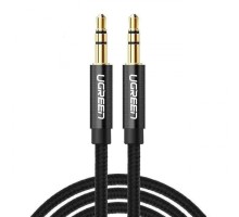 Кабель мультимедійний 3.5mm M to 3.5mm M 2.0m AV112 (Black) Ugreen (50363)