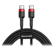 Дата кабель USB-C to USB-C 2.0m USB 3.1 3A red-black Baseus (CATKLF-H91)